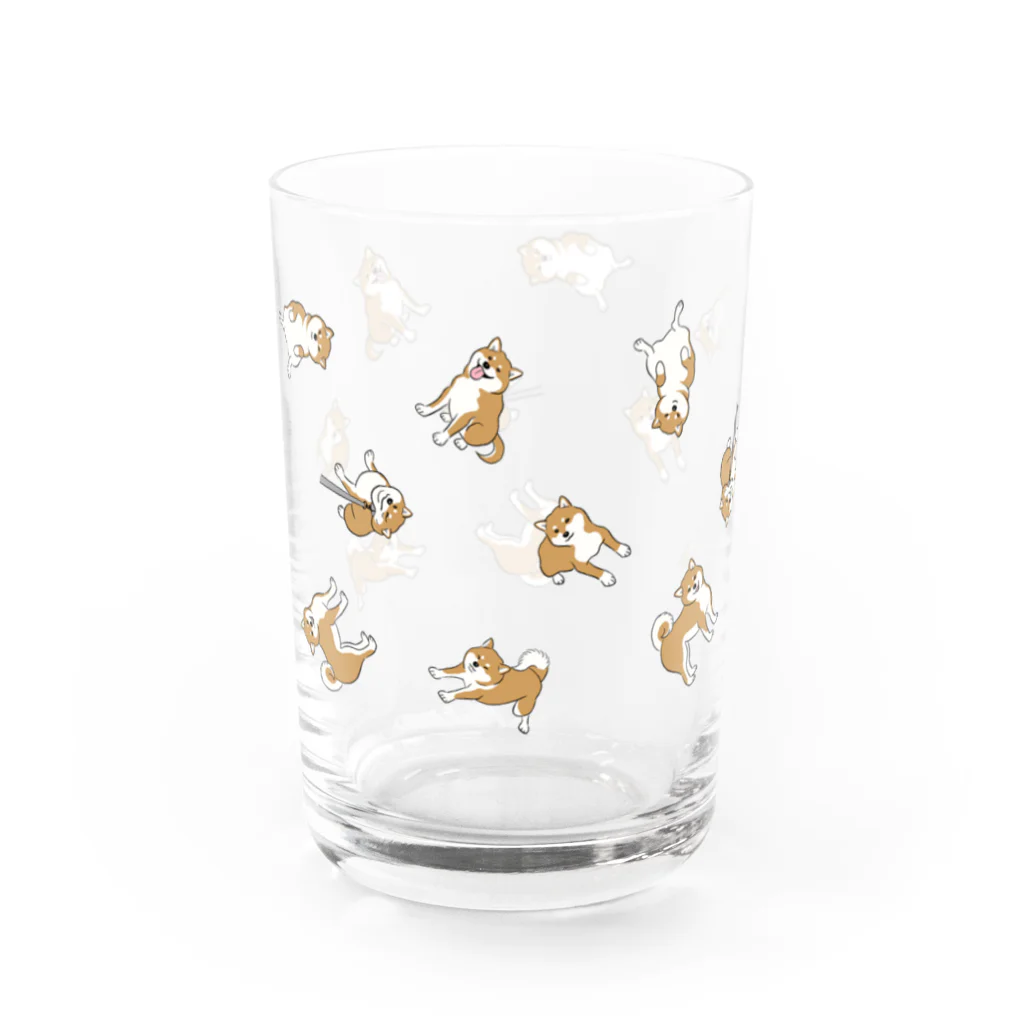 chippokeの柴犬いっぱい Water Glass :left