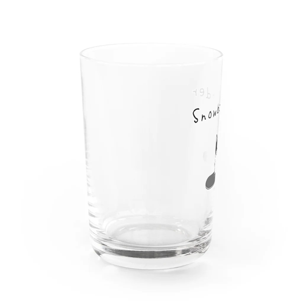 麦畑のフレブルのスノーボーダー Water Glass :left