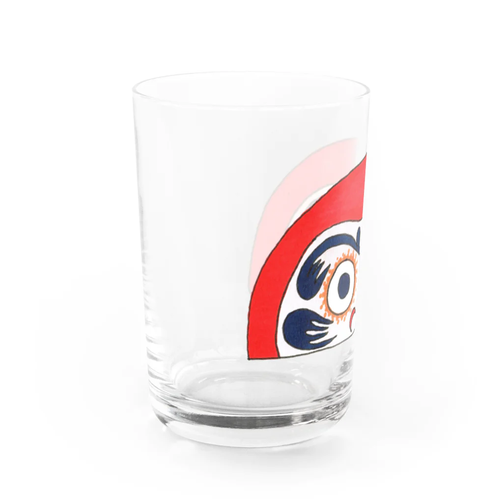 cementmilk WEBショップの半分ダルマ Water Glass :left