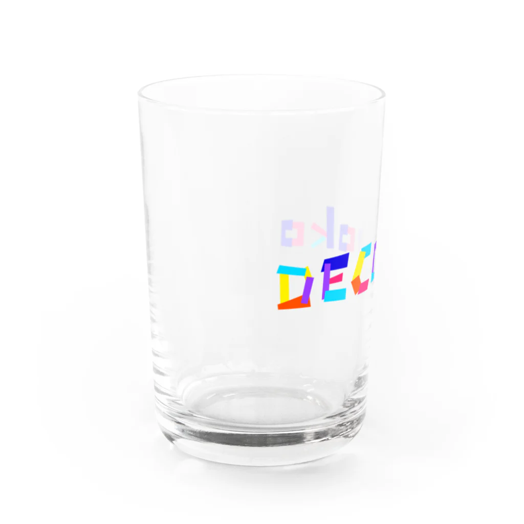 まきびしのDECOboko カクカク Water Glass :left