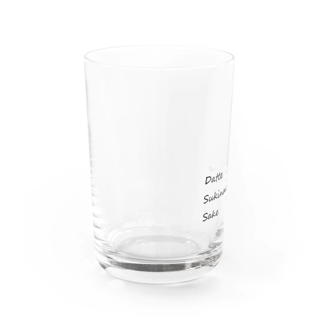 自由呑酒党のDatte Sukinandamono Sake Water Glass :left