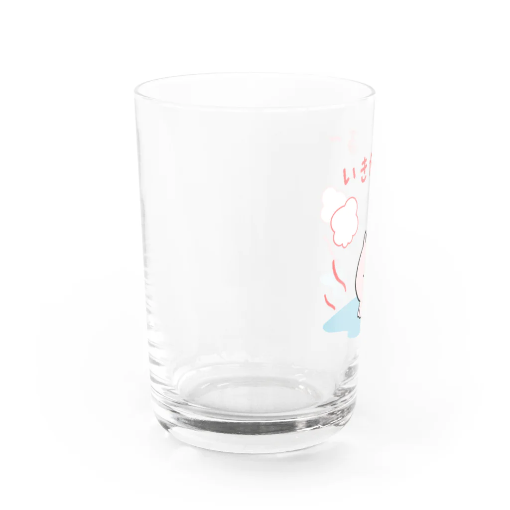 イラストクラウドのいきかえる低気圧めまいちゃん Water Glass :left