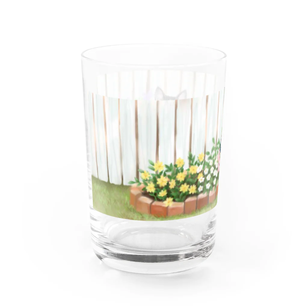 Ａｔｅｌｉｅｒ　Ｈｅｕｒｅｕｘのお庭のモネ Water Glass :left