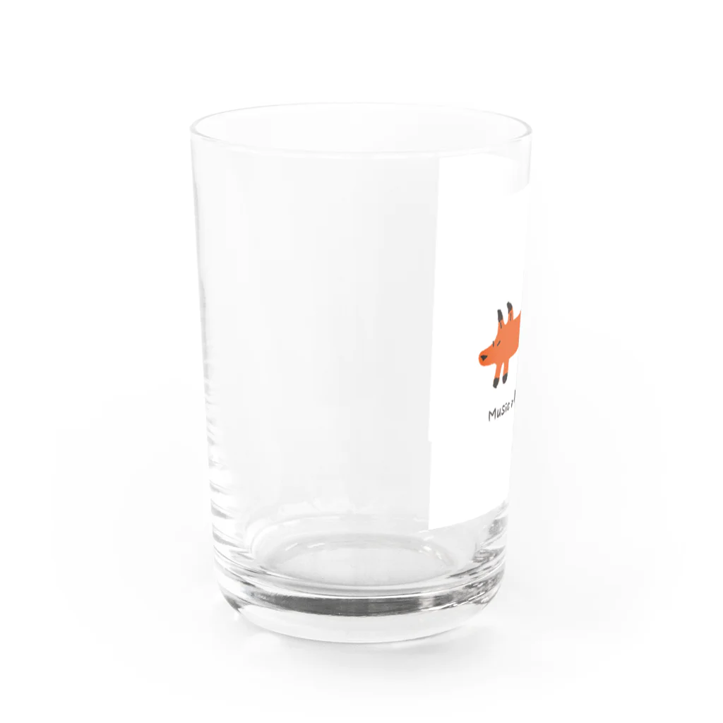 Music in pocke Fesのpocke Water Glass :left