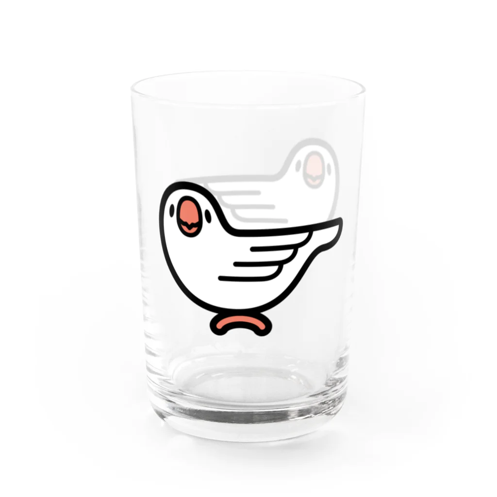 ぴぐまりおん （文鳥の園）のおでかけ文鳥　コップ Water Glass :left