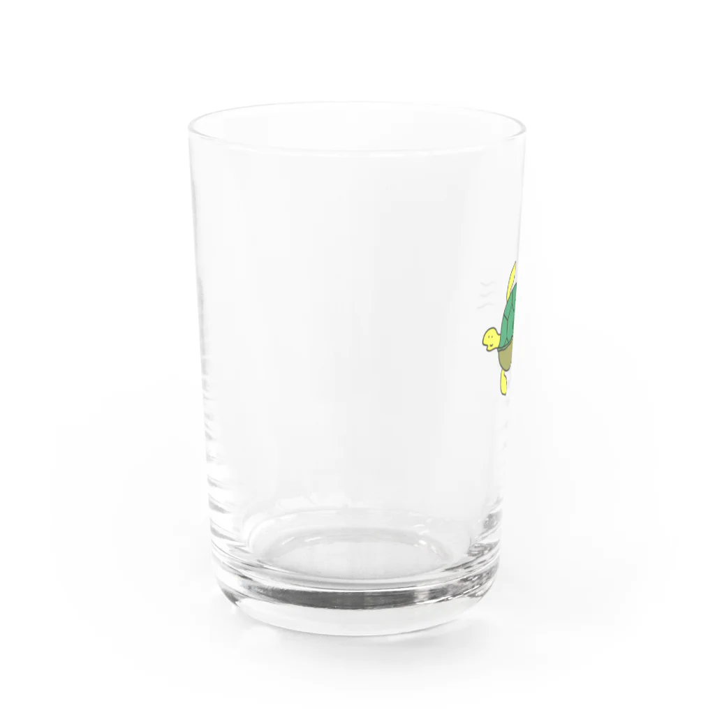 くまたくんのカメさん Water Glass :left