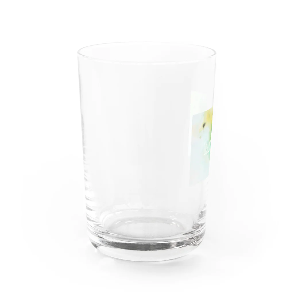 プリン弟子の製作所のyellow greenTシャツ Water Glass :left