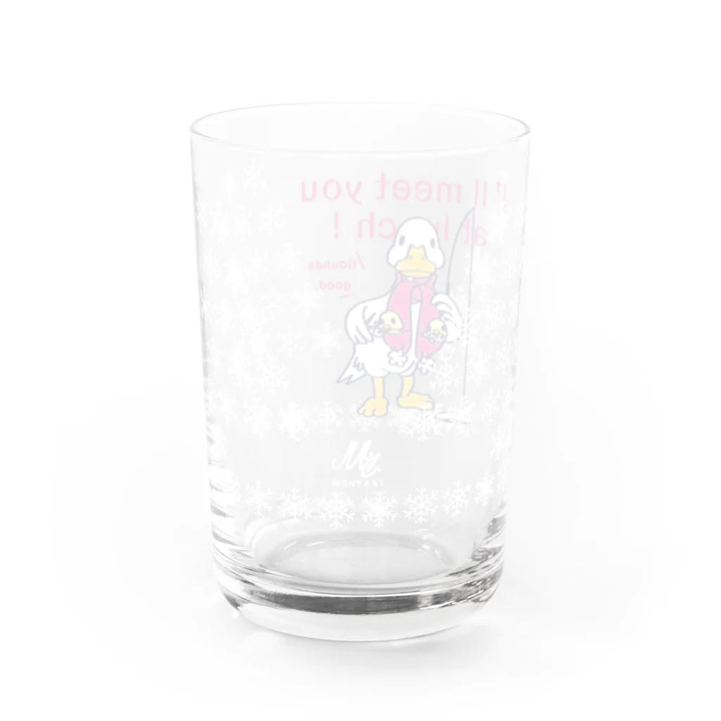 イラスト MONYAAT のCT76あひるのおひるさんのサカナ釣り*グラス Water Glass :left