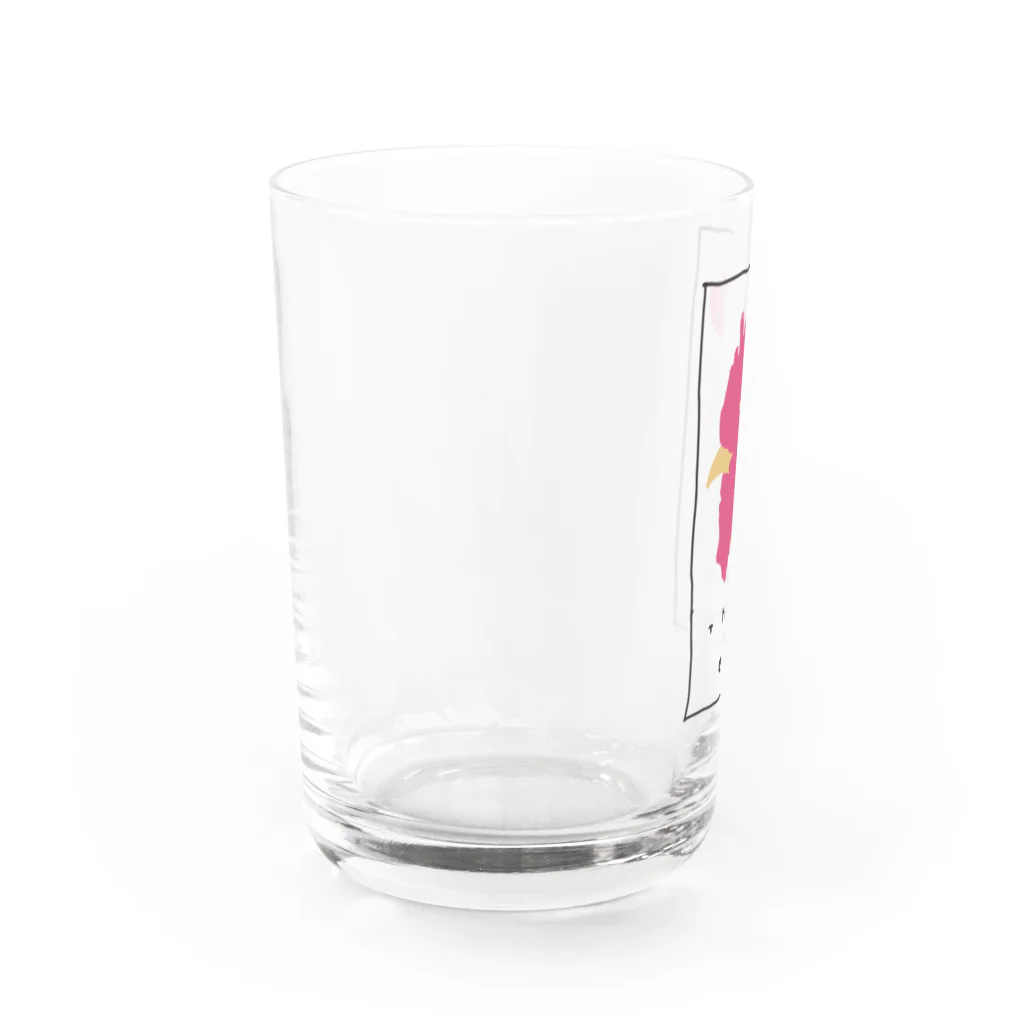 大野ひなこ(Hinako Ohno)の「いただきます」をかんがえるニワトリ Water Glass :left