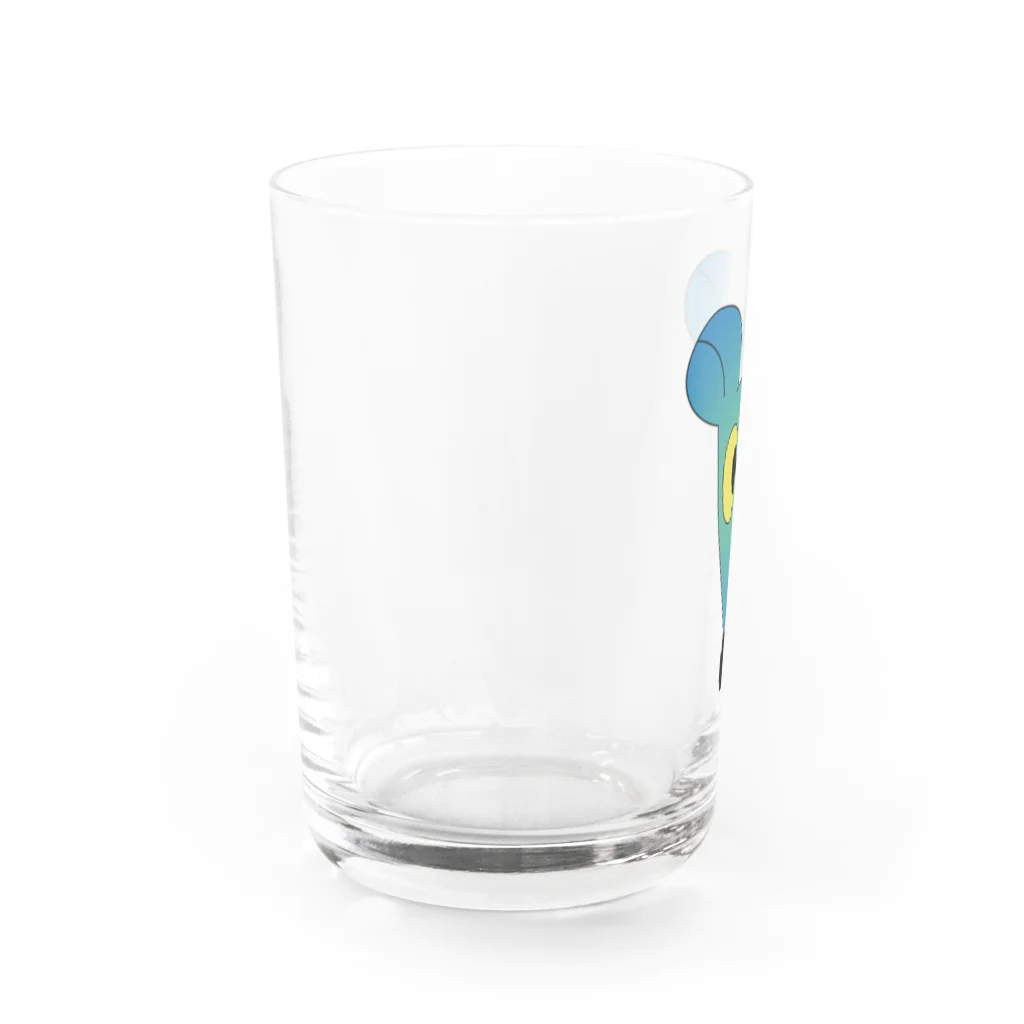 つきじ のはらのねずみ(青) Water Glass :left