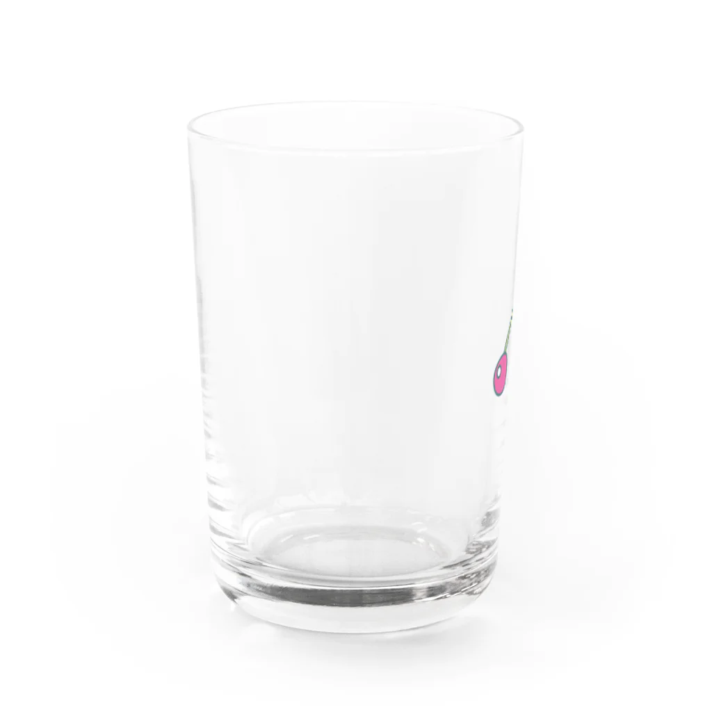 ヌケガケ☆ゆ〜らんのパ〜ラ〜のとなりのさくらんぼ Water Glass :left