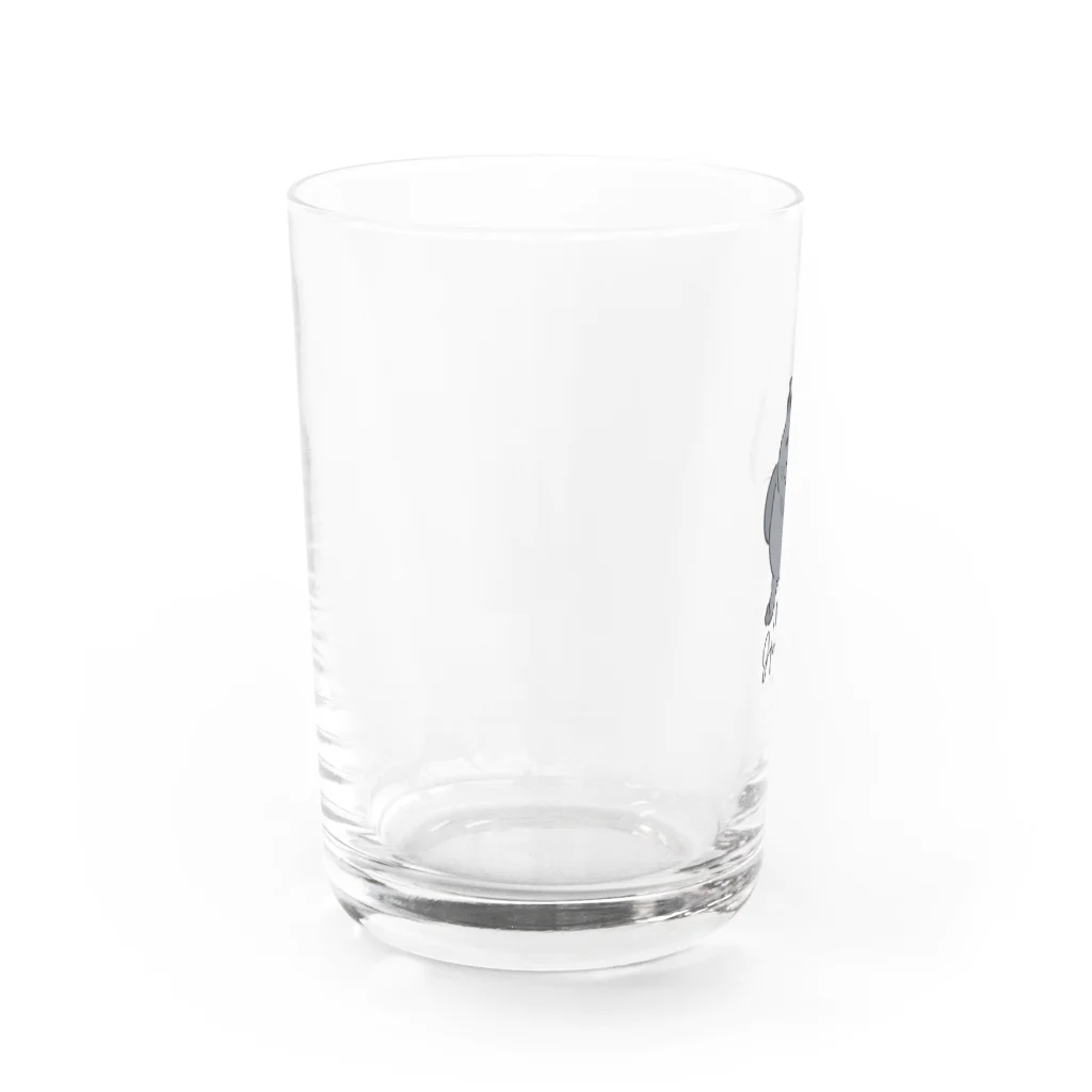 ちくわ屋の見つめるはなちゃんグラス Water Glass :left