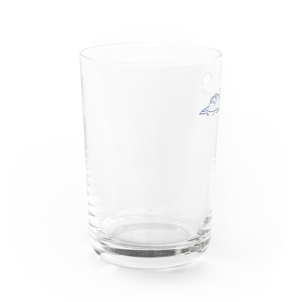 ラッッッコ屋のラッッッコ「横向きだっこ親子」 Water Glass :left