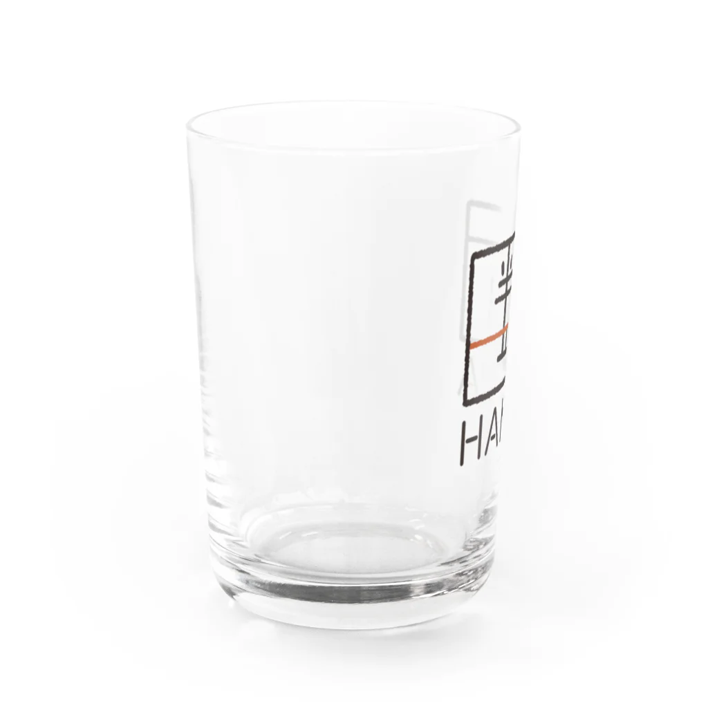 HANPA/半端　オフィシャルロゴグッズのHANPA 半端　オフィシャルロゴアイテム Water Glass :left