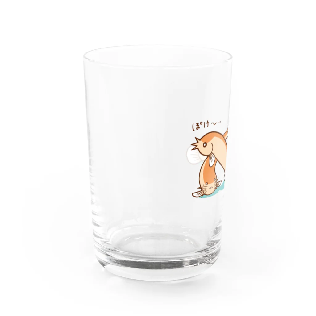 どぜうショップのまったりヒドジョウ Water Glass :left