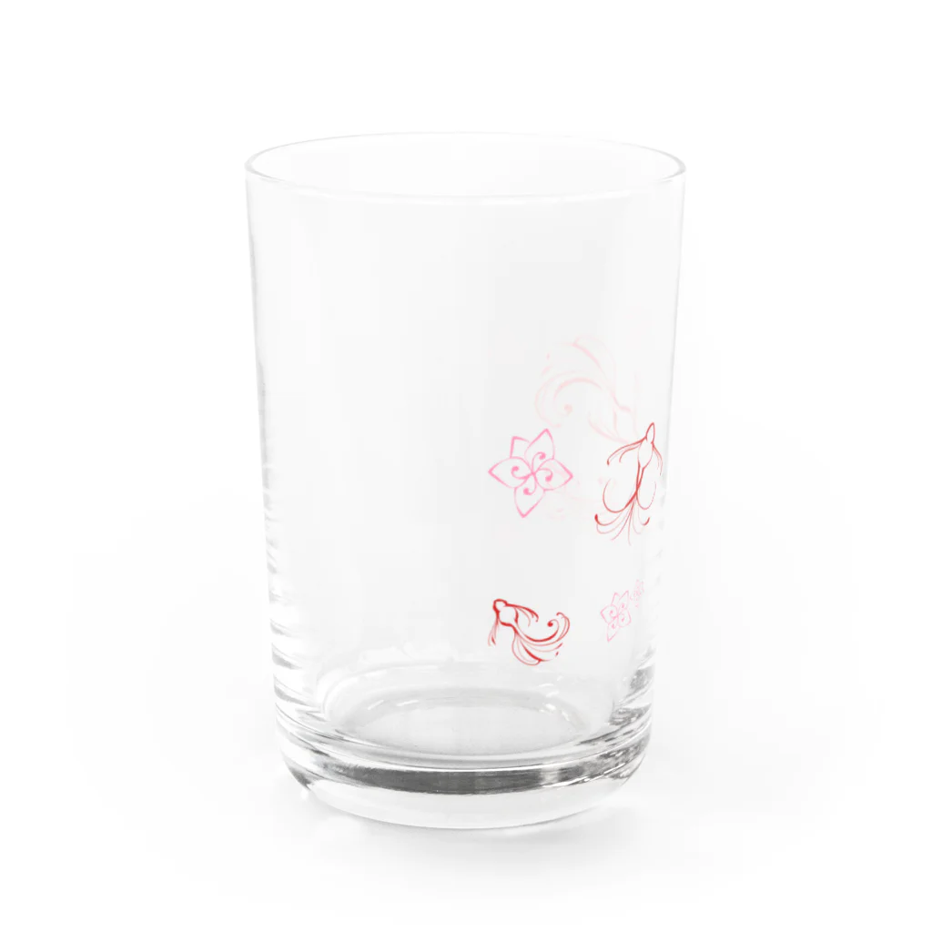 French_Toastの金魚と春 Water Glass :left