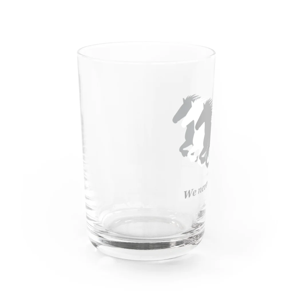 あさずきのRun！Run！Horse Water Glass :left