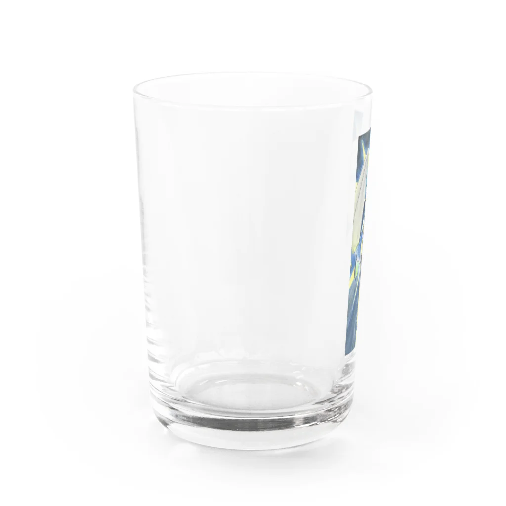 琉璃色クリエイトの蒼の天使（祈り） Water Glass :left