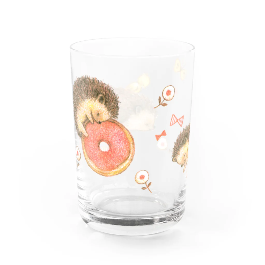 さぎりのハリネズミごろごろ Water Glass :left