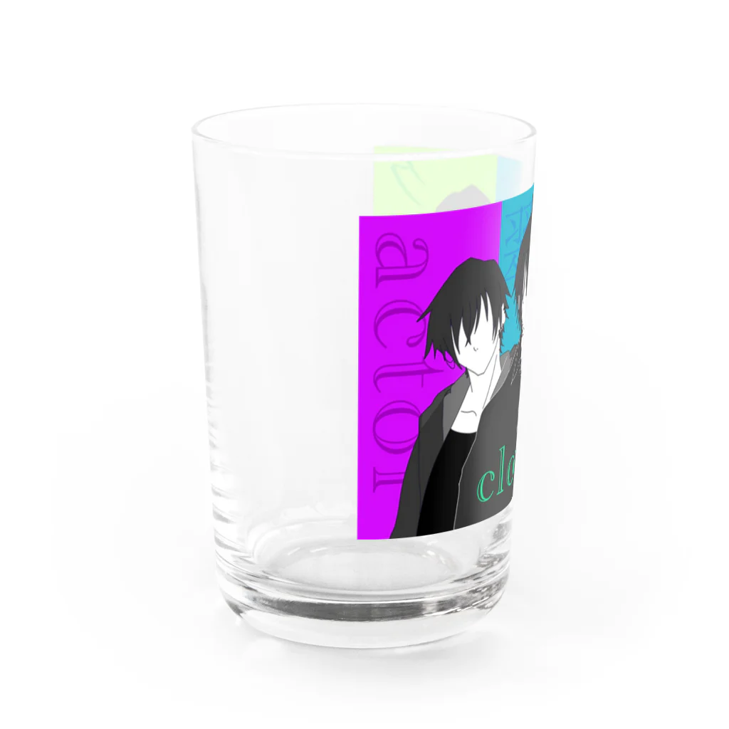 Clover_overのCloverのゲーム実況のマグカップ Water Glass :left