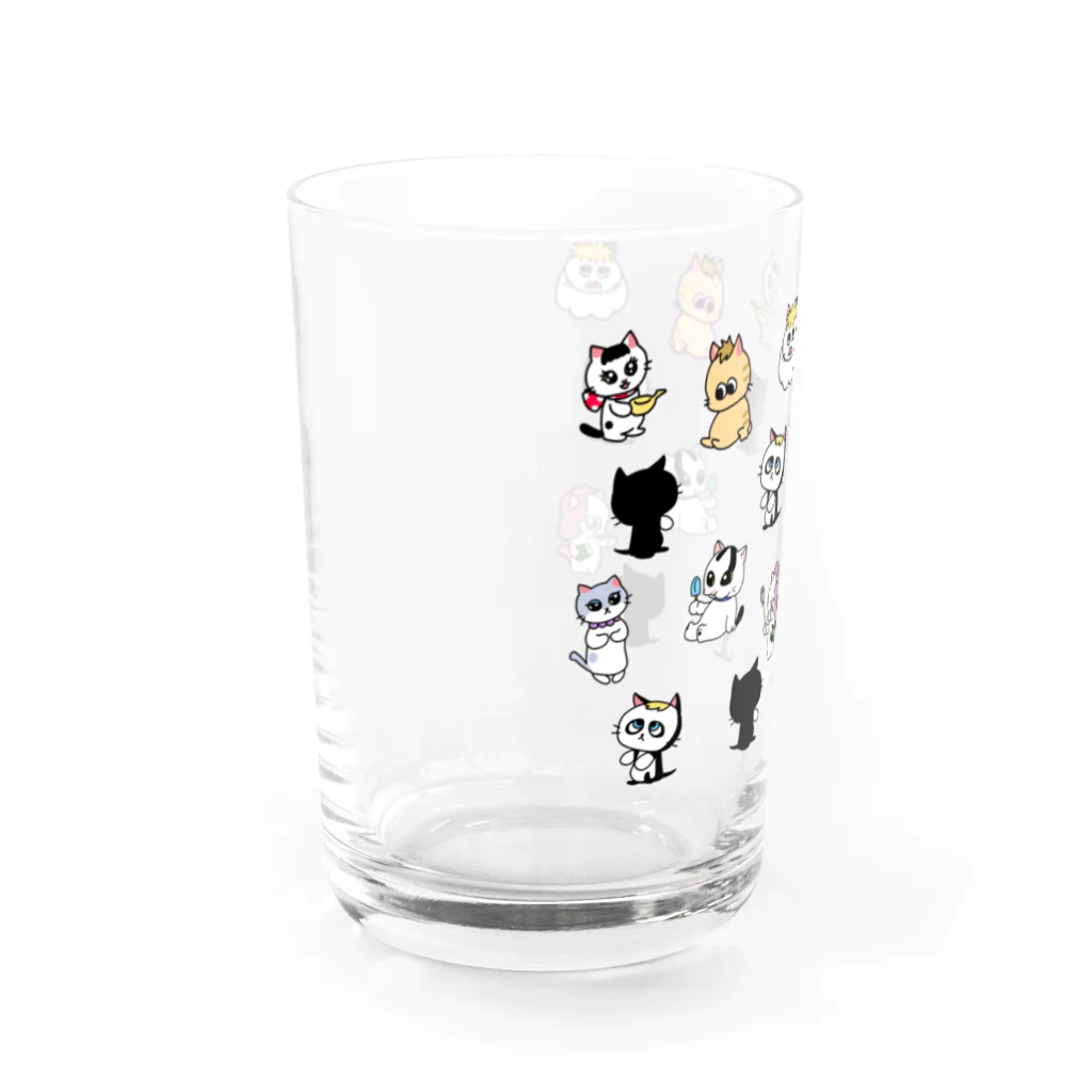 カナリヤのふしぎ猫パンドラとなかまたち総柄 Water Glass :left