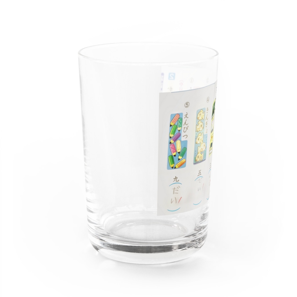 さきちゃんのおみせのこくごのテスト Water Glass :left