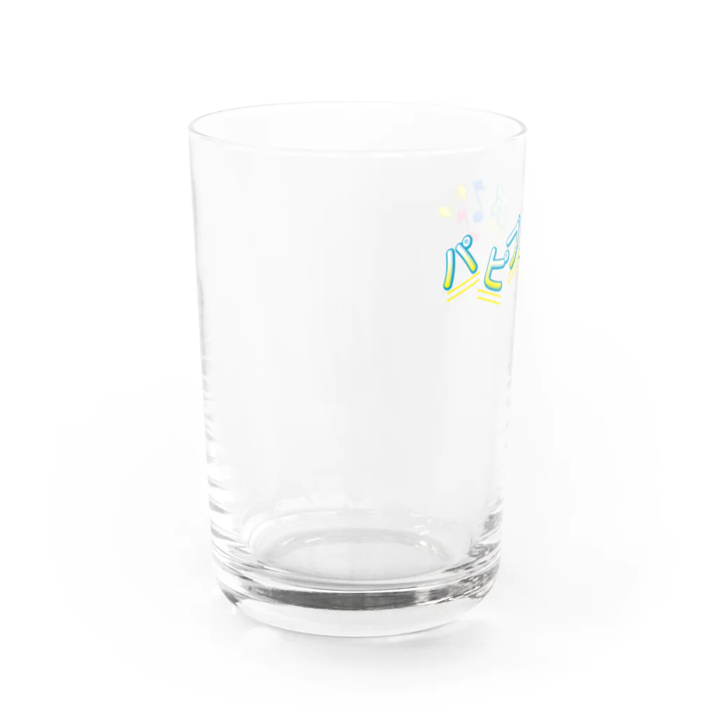 装置メガネショップの装置メガネ☆パピプペポ（音譜）　Ｔシャツ Water Glass :left