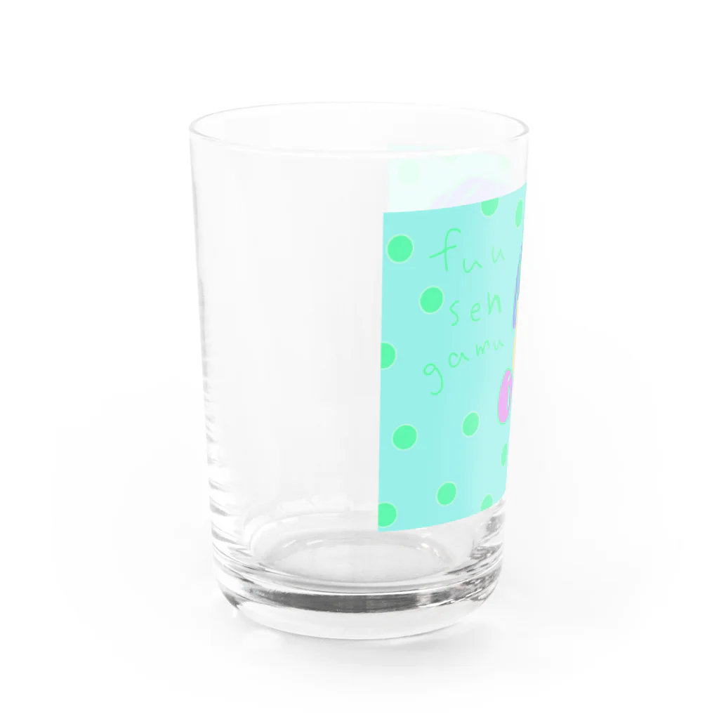 りんご飴。のガムフーセン Water Glass :left