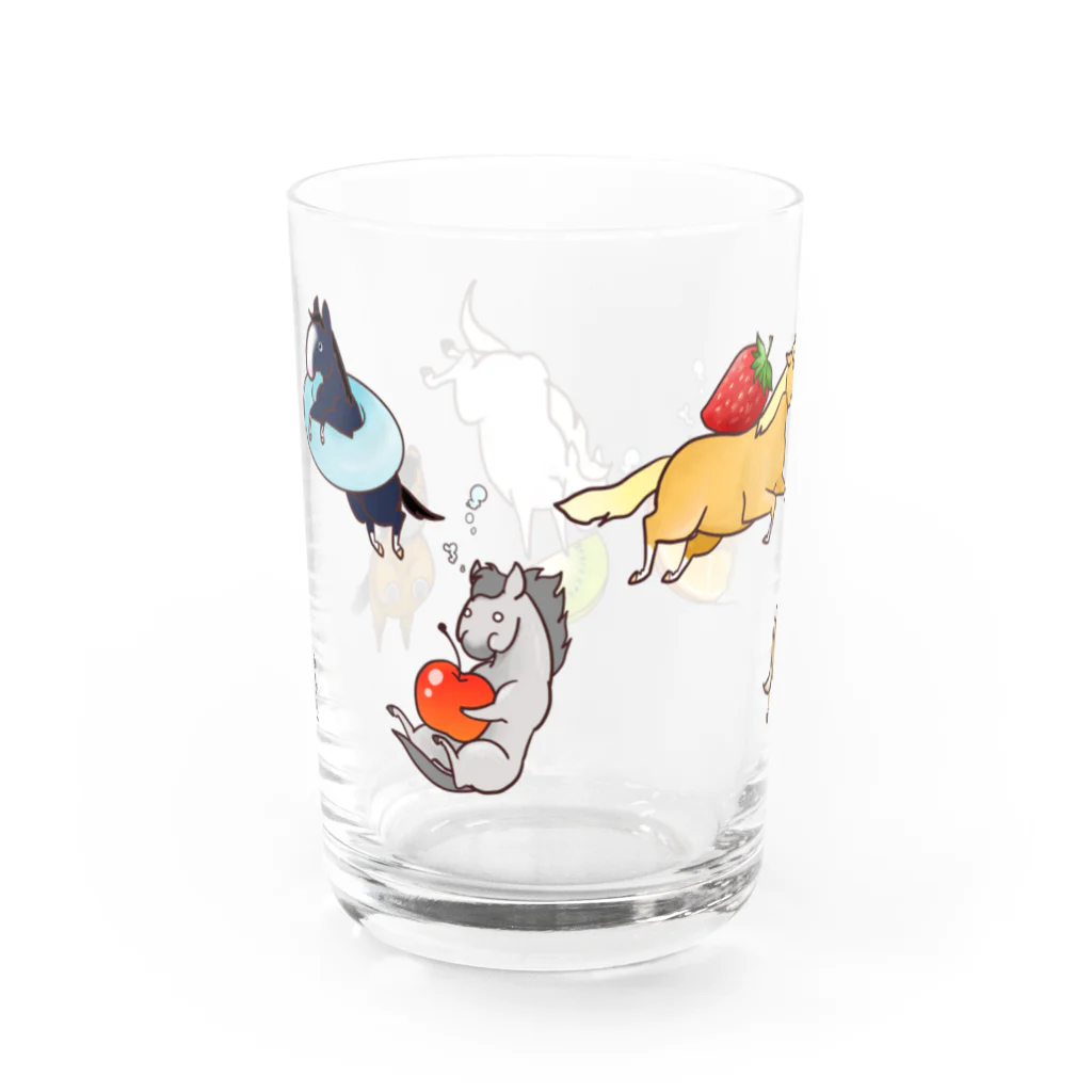 おうまの友舎のFRUIT PUNCH! Water Glass :left