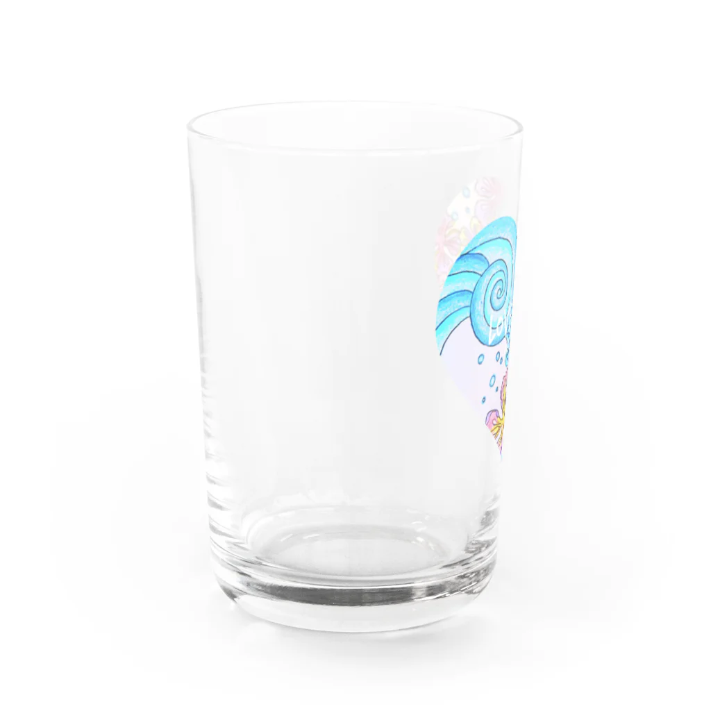 cher_seacocoのlove surf wave flowers🌺 Water Glass :left