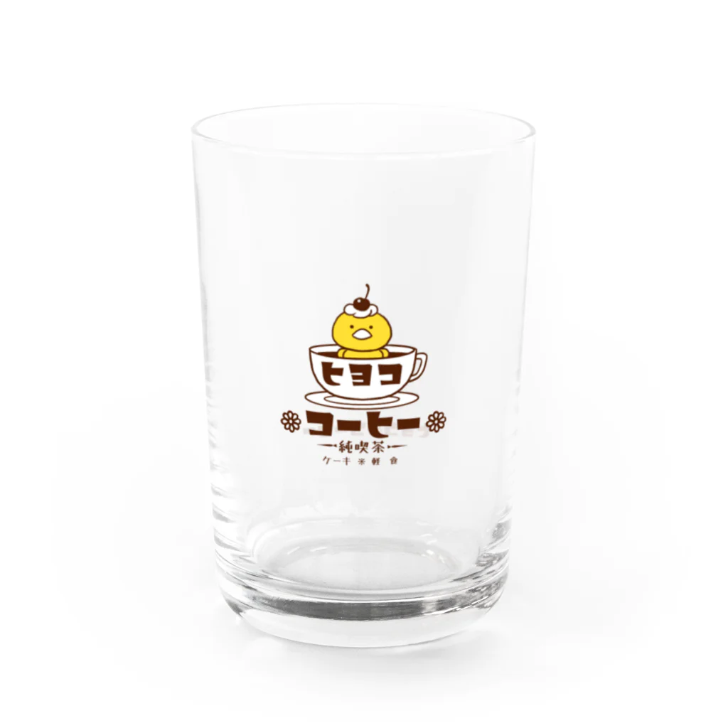 KAGEROu’s SHOPの純喫茶　ヒヨコ・コーヒー グラス左面