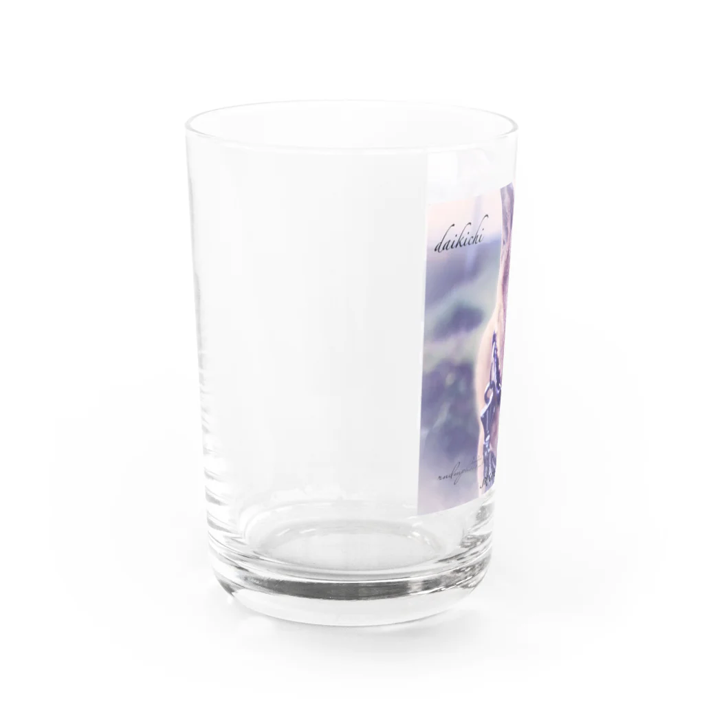 たねたねClub〜認定NPO法人しあわせの種たちの大吉くんグラス♪ Water Glass :left