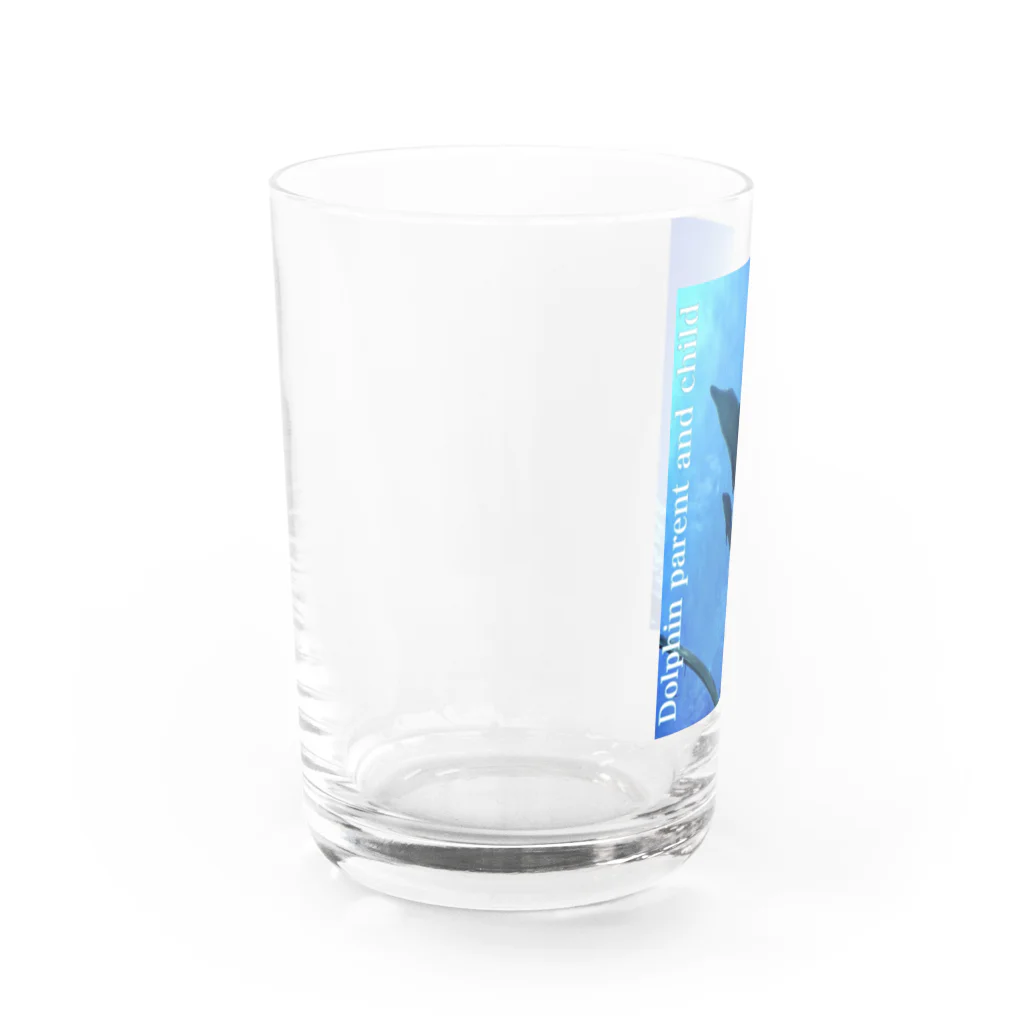 asirのイルカの親子 Water Glass :left