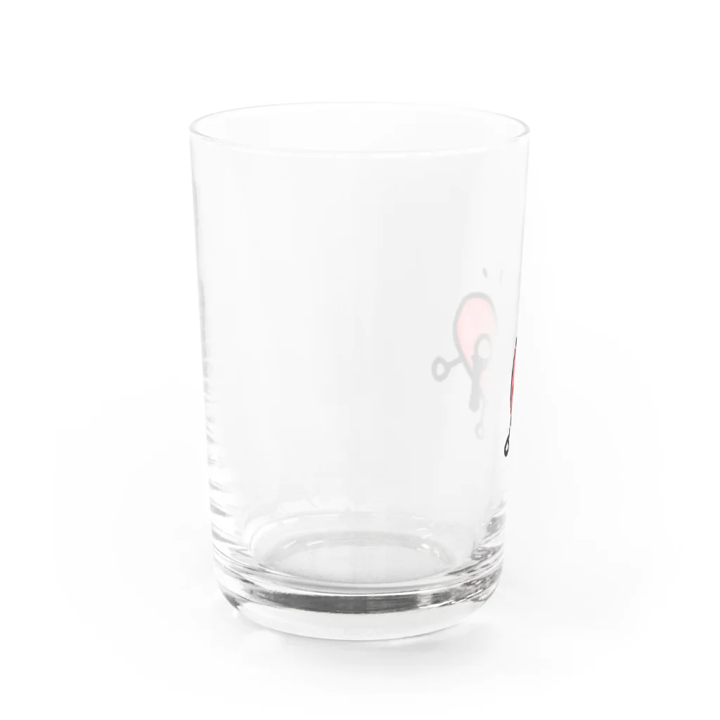 モジモジハートちゃん。のモジモジハートちゃん Water Glass :left