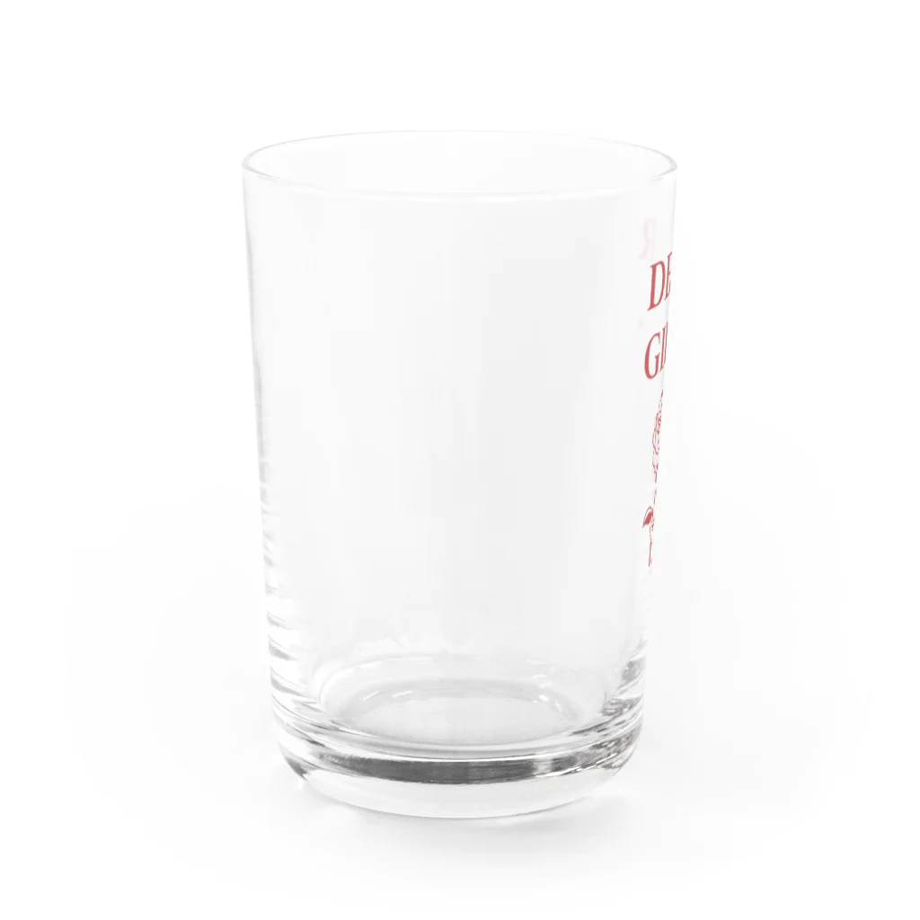 ITSUMItalkstoreのdear girl, red logo Water Glass :left