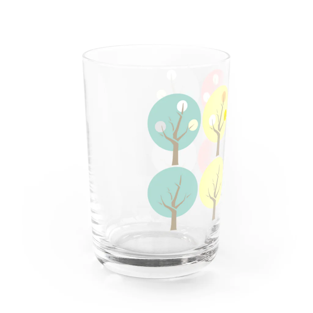 Short Catの北欧風木の模様 Water Glass :left