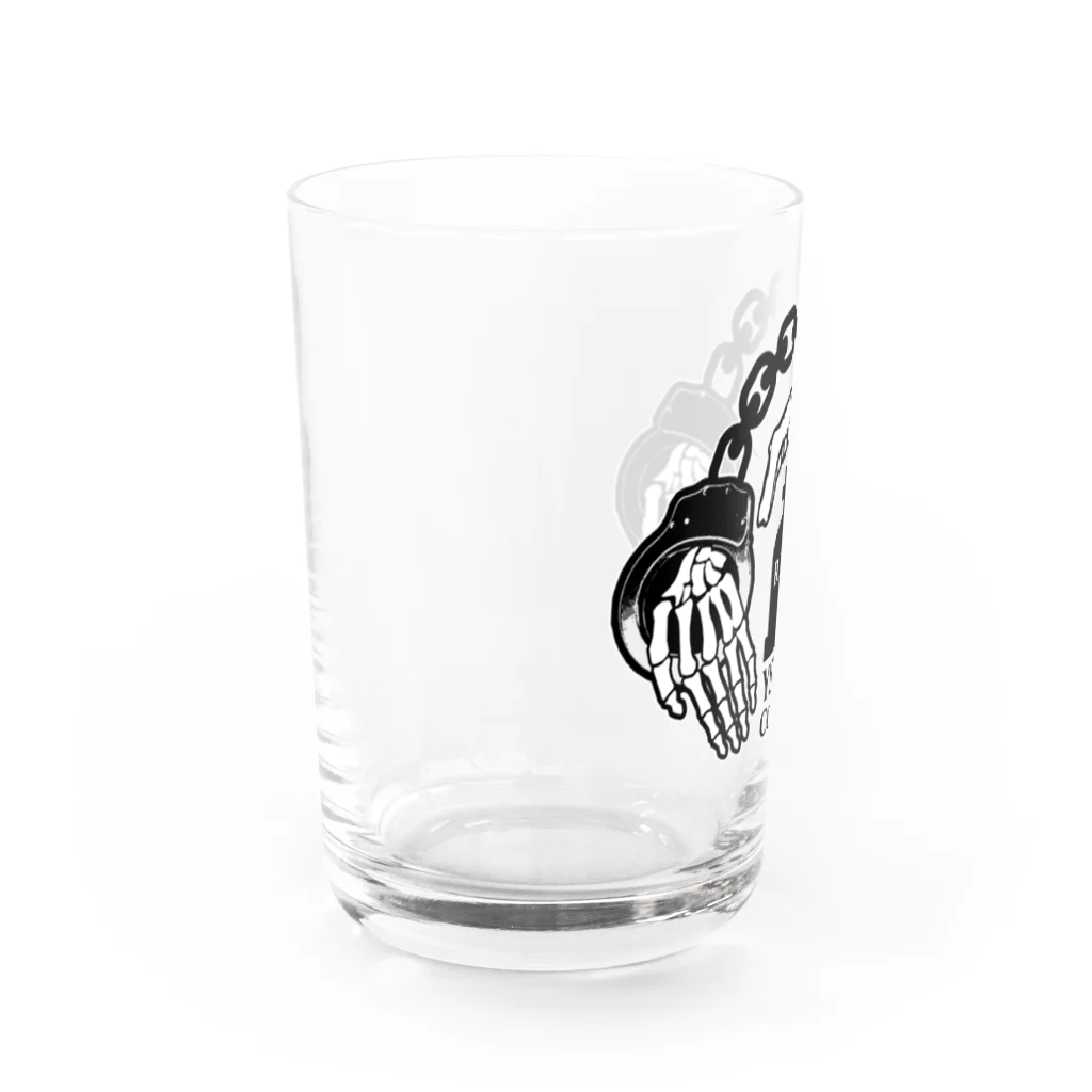 MasakiRockのよしたく兵団　2020ver　社畜ロゴ Water Glass :left