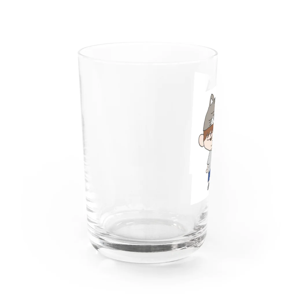 たつやのねこの帽子 Water Glass :left