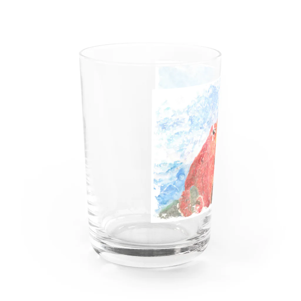 NanaCoco10  ナナココのタコ　水彩画 Water Glass :left