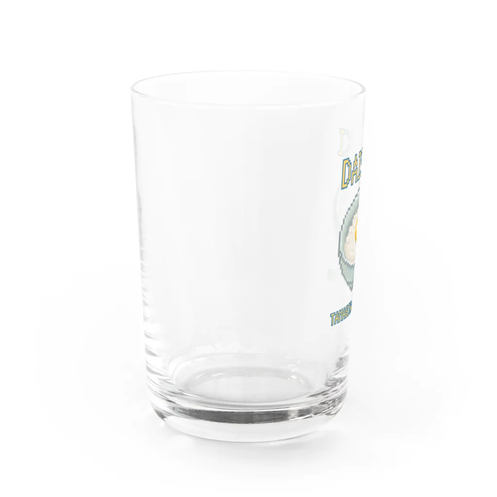 猫と釣り人のタマゴカケゴハン(ドット絵) Water Glass :left