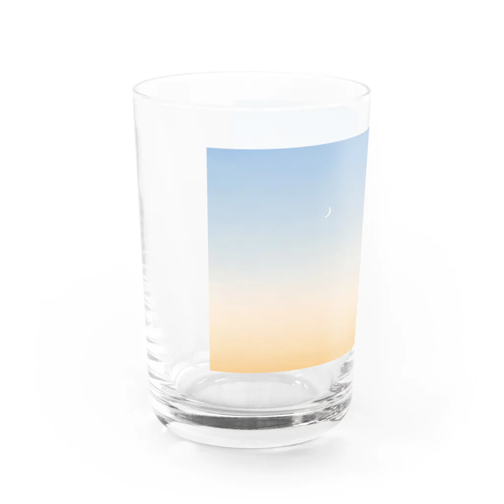 おばけのお菓子箱の夕暮れ Water Glass :left