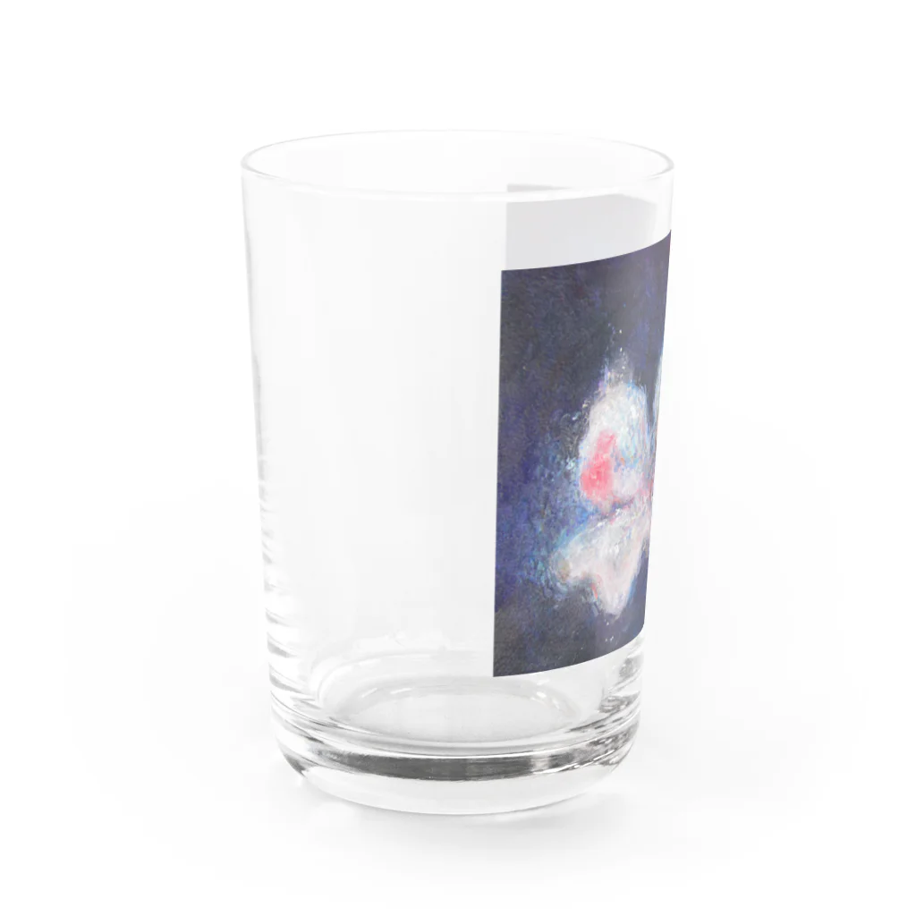 神藤リタgoods shopのflower in blue Water Glass :left