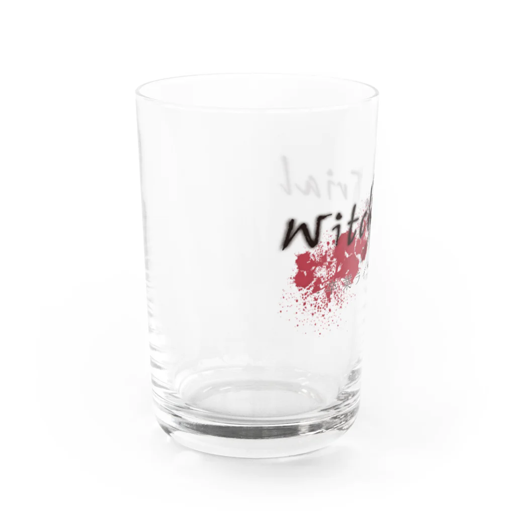 asobi_dramaticの『Witch Trial 卒業ライブ殺人事件』ロゴ Water Glass :left