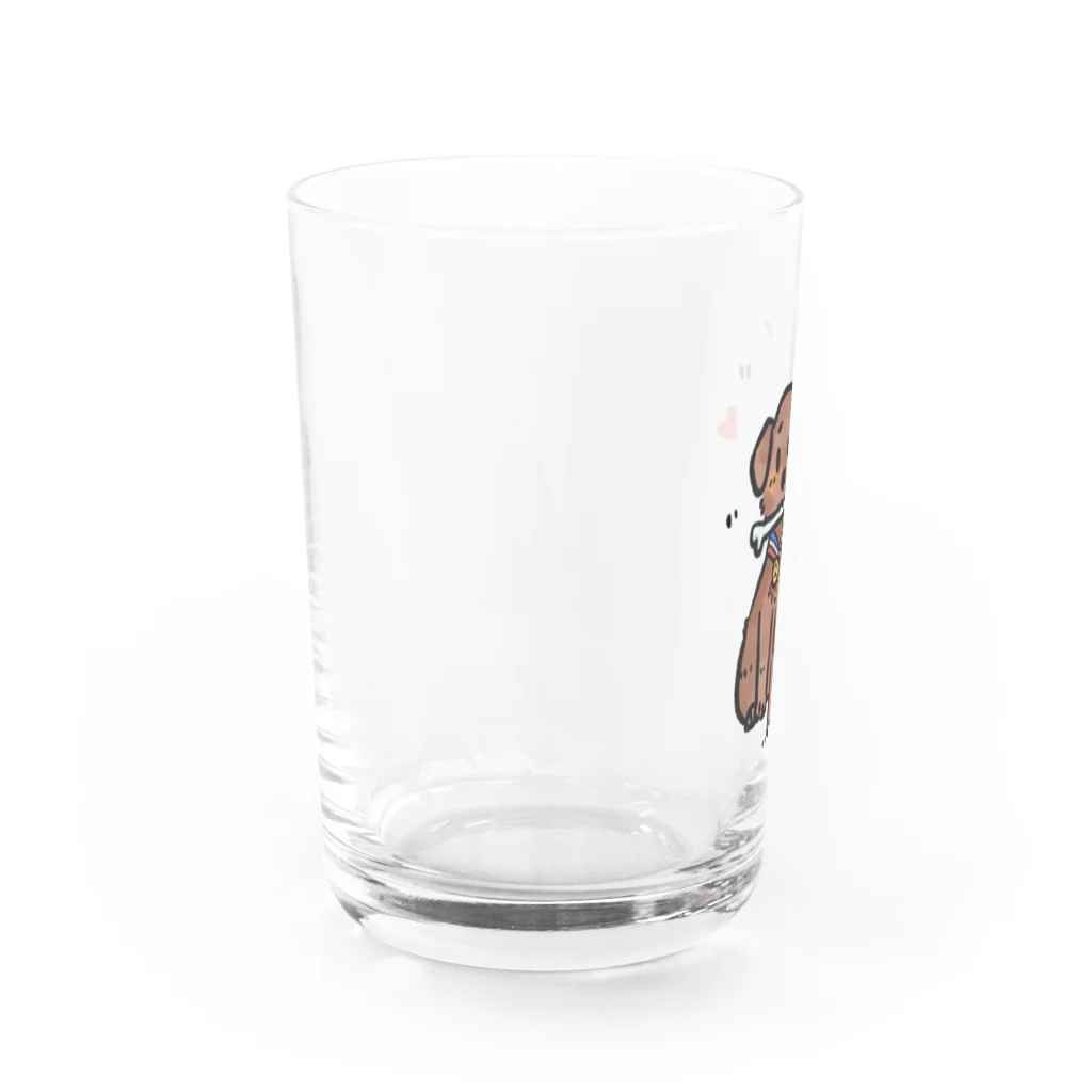シェリーズワールドのナンバーワンになれなったワンちゃん Water Glass :left