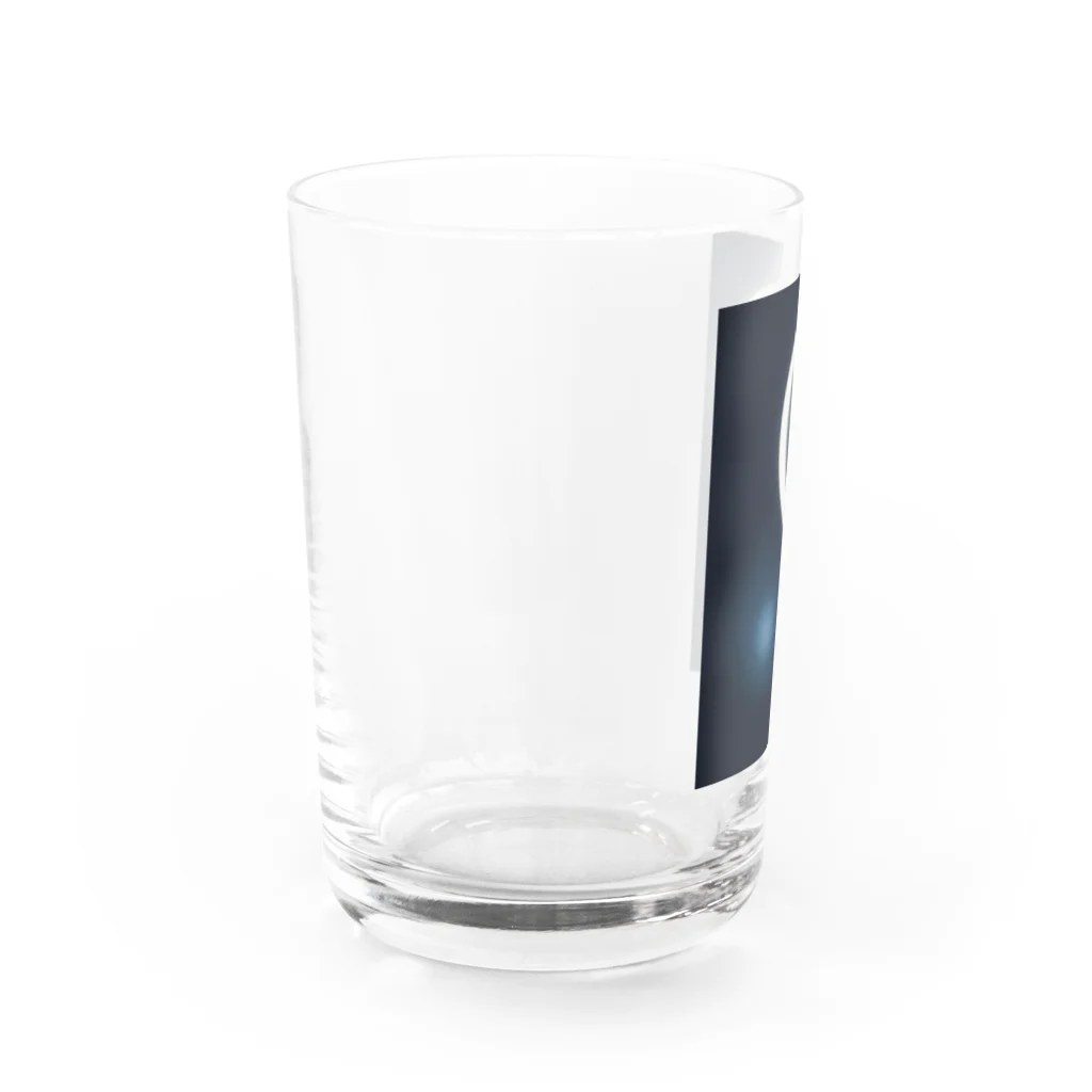 玉子焼き定食500円ナリ。の丸とアオ Water Glass :left