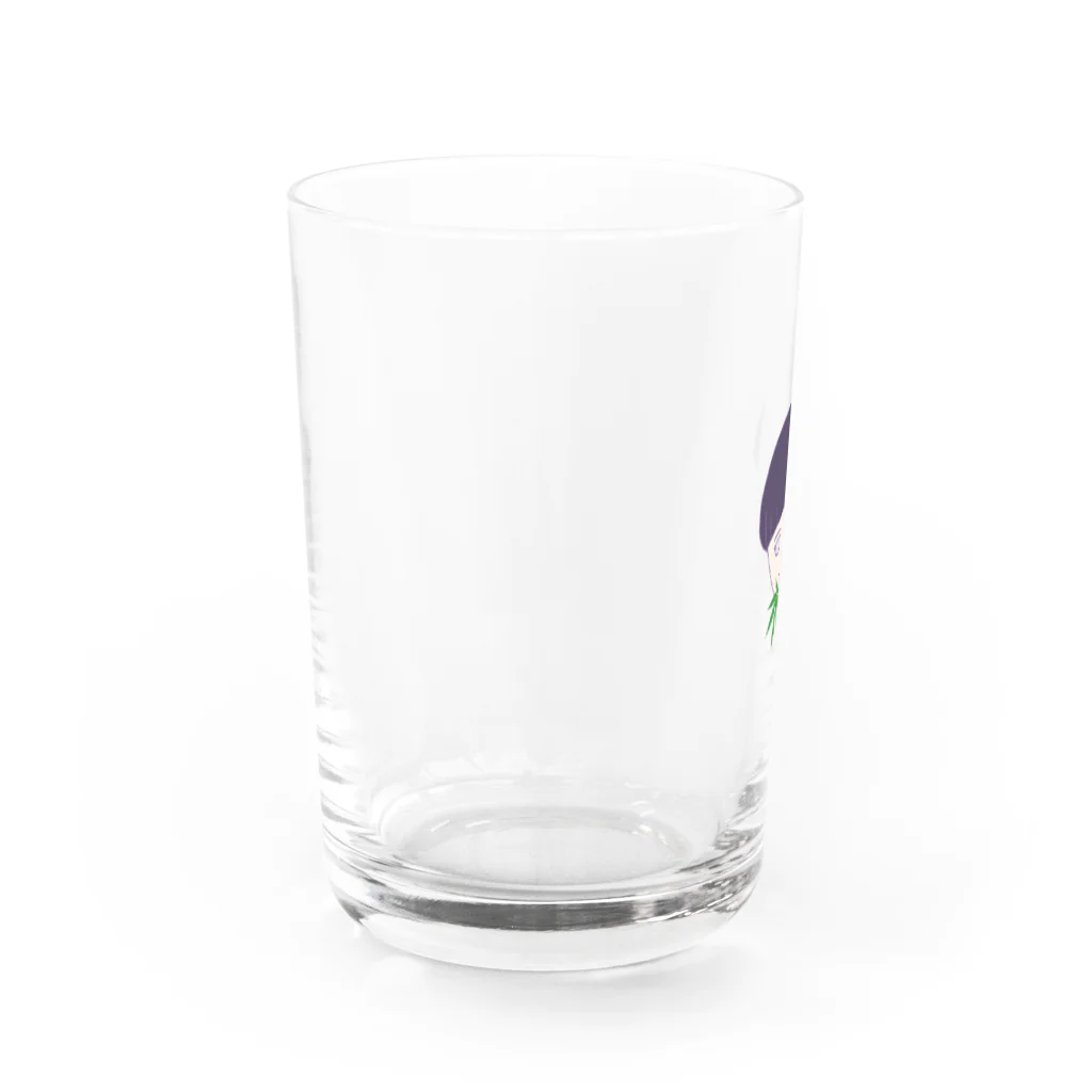 kinoco tea (SUZURI Ver.)の葉っぱ Water Glass :left