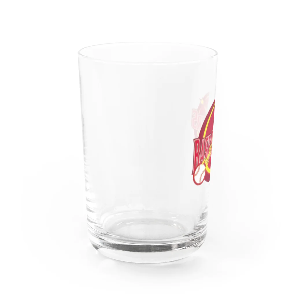 ベースボール一八のボーラーズロゴ Water Glass :left