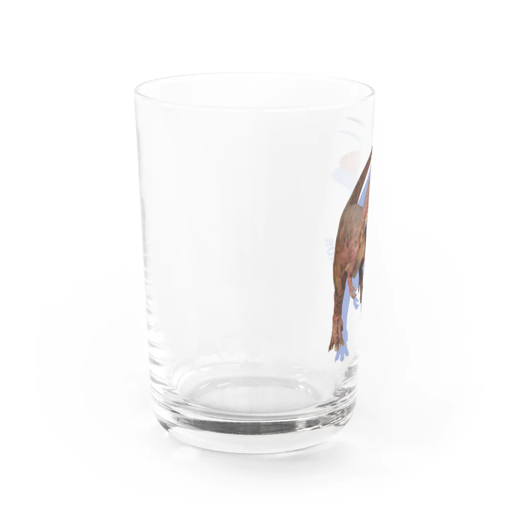 恐竜おみやげ屋のアロサウルス Water Glass :left