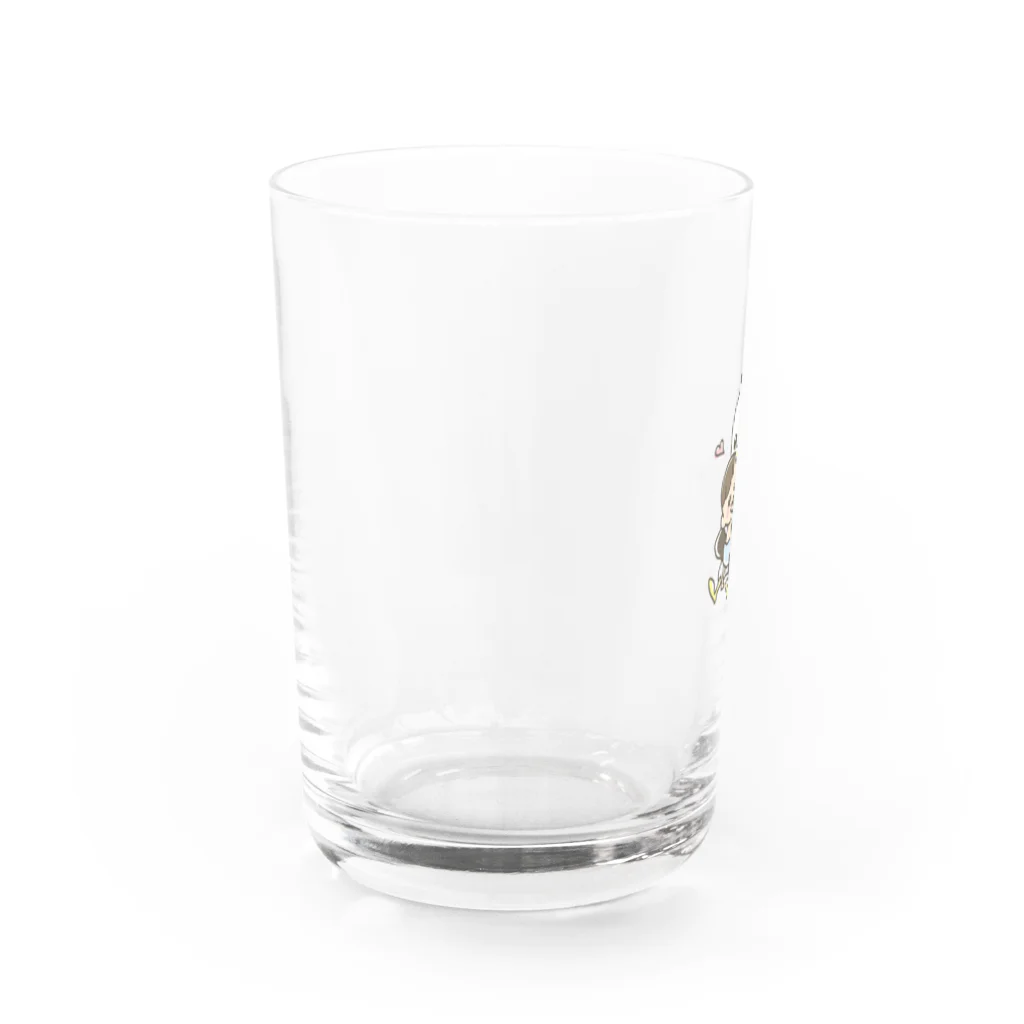 こうのとりショップのこうのとりっぴブルー Water Glass :left