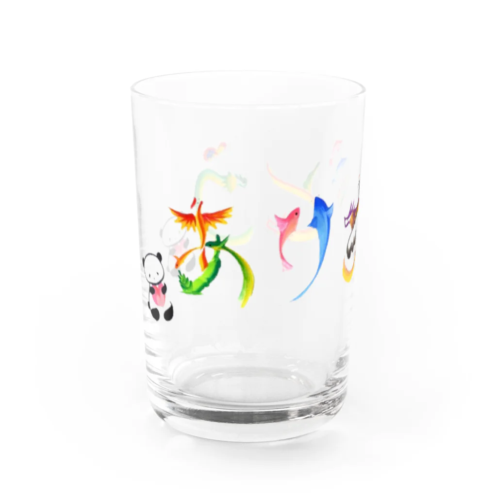 N’s Artのありがとうパンダ Water Glass :left